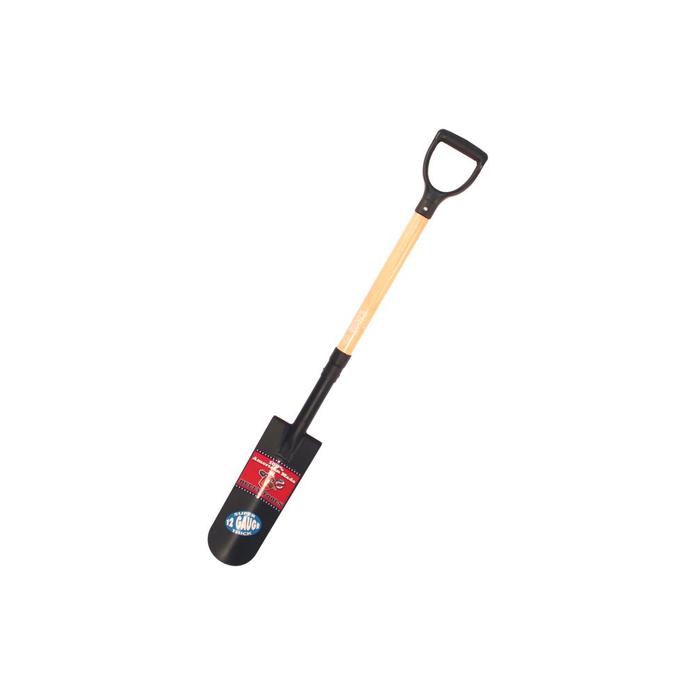 BULLY TOOLS 12-Gauge Drain Spade Wood D Grip